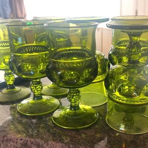 Green goblets
